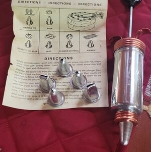 Mirro Decorating Tips Set with Instructions, Never used